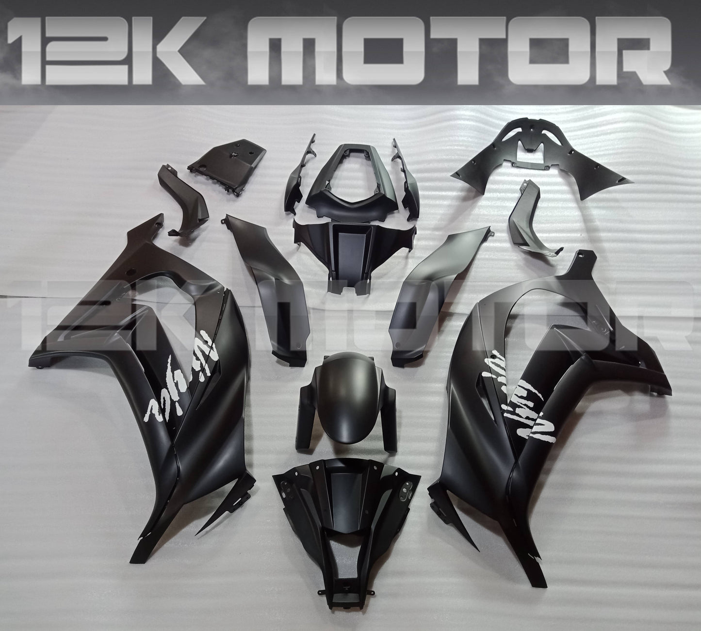 Matt Black Kawasaki ZX10R Fairing Kit 2011 - 2015 - 01