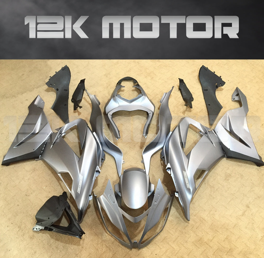 Silver Aftermarket Fairing Kit for Kawasaki ZX-6R 2013 2014 2015 2016 2017 2018