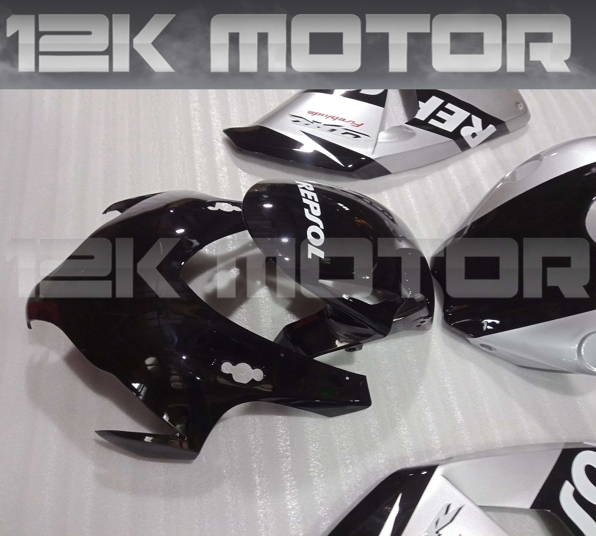 Silver and Black Repsol Fairing Kit For HONDA CBR1000RR 2008 2009 2010 2011