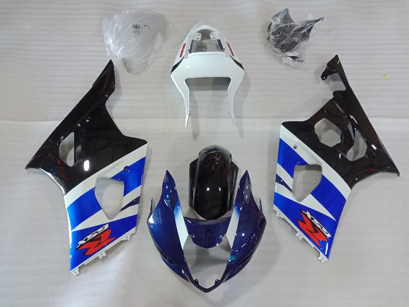 Suzuki GSXR 1000 fairings black blue 01