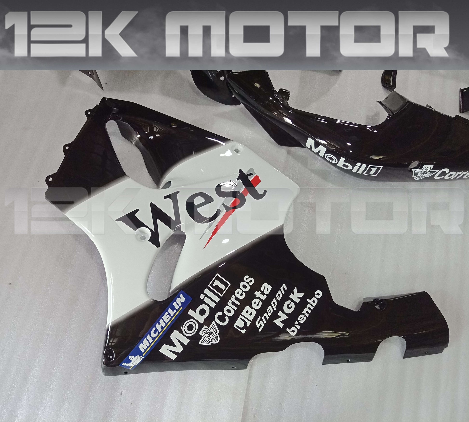 West Scheme Fairing Kit Fit KAWASAKI ZX7R 1996-2003