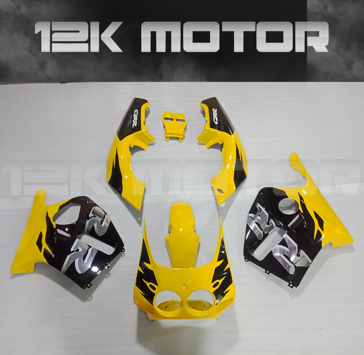 Yellow Fairing set Fit For HONDA CBR250RR MC19 1988 1989 Aftermarket Fairing Kit