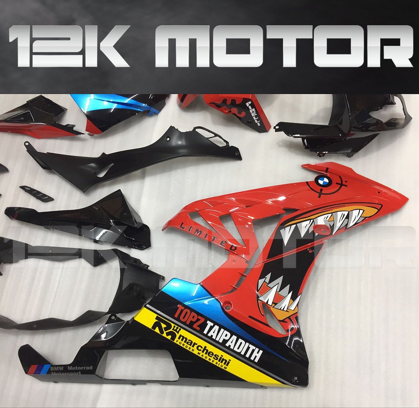 BMW S1000RR 2015-2018 Shark Fairing | 12K MOTOR