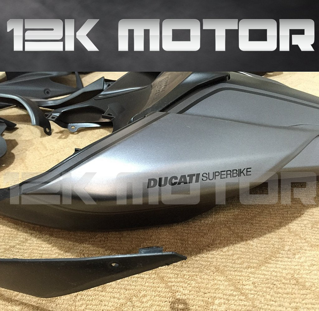 Ducati 848/1098/1198 Satin Black and Silver Fairing | 12K MOTOR