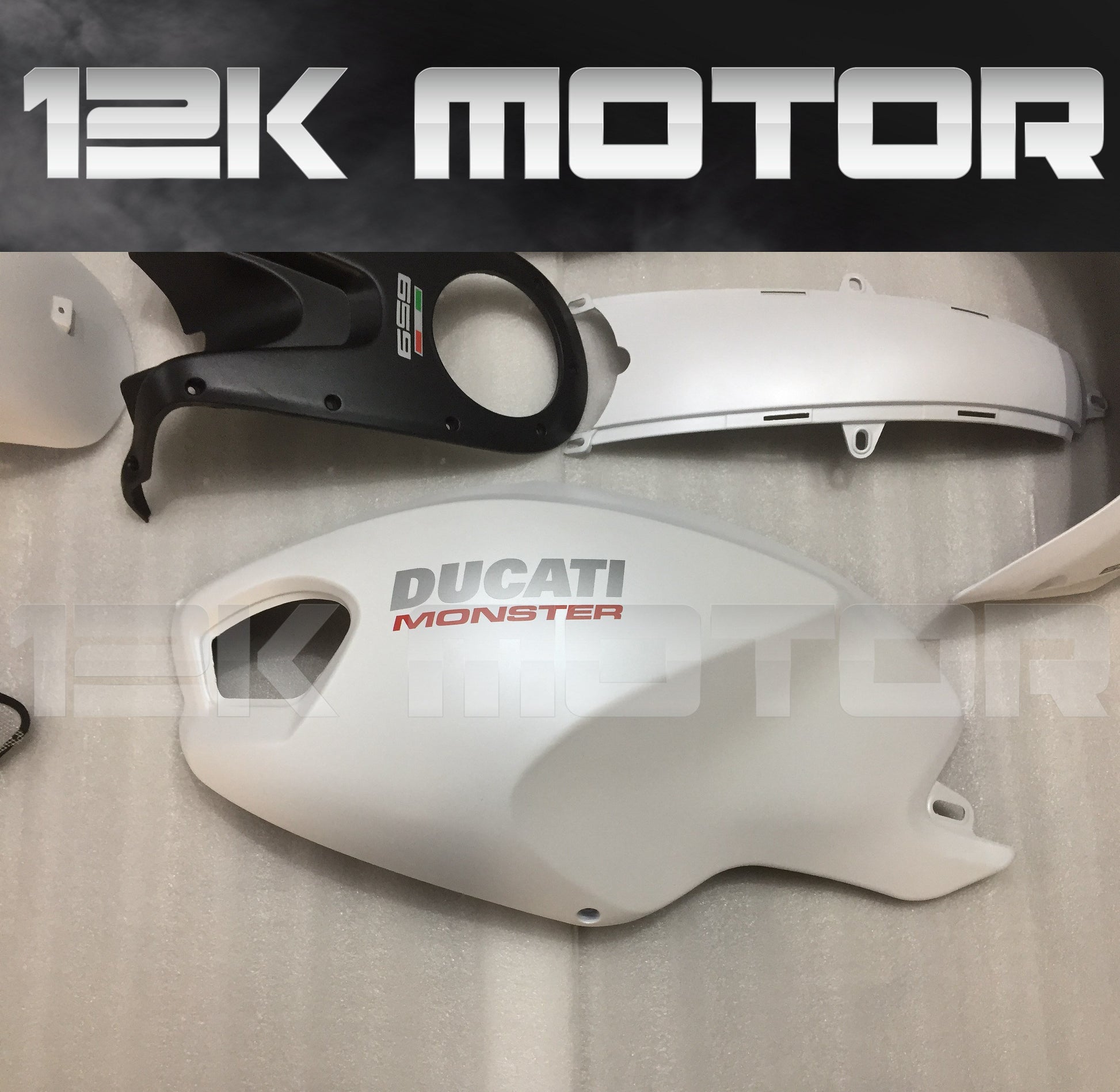 Ducati Monster 696/795/796/1100 Pearl White Fairing | 12K MOTOR