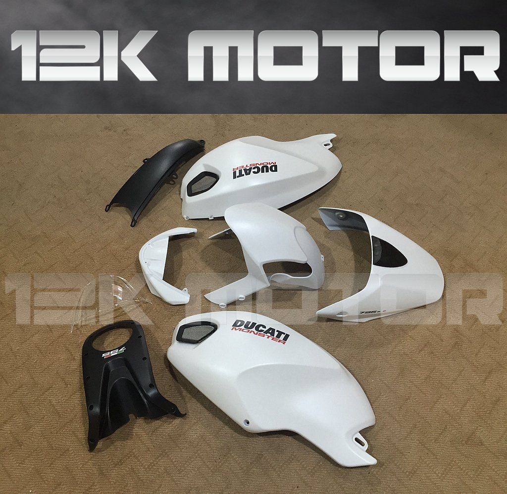 Ducati Monster 696/795/796/1100 Satin Pearl White Fairing | 12K MOTOR