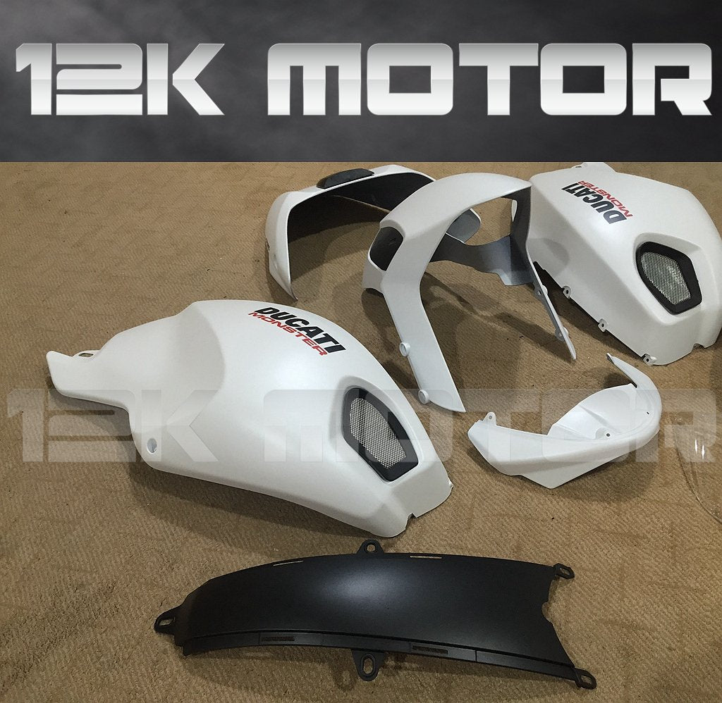 Ducati Monster 696/795/796/1100 Satin Pearl White Fairing | 12K MOTOR
