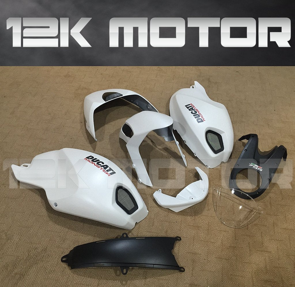 Ducati Monster 696/795/796/1100 Satin Pearl White Fairing | 12K MOTOR