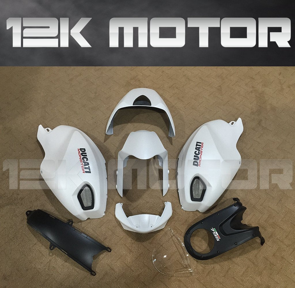 Ducati Monster 696/795/796/1100 Satin Pearl White Fairing | 12K MOTOR