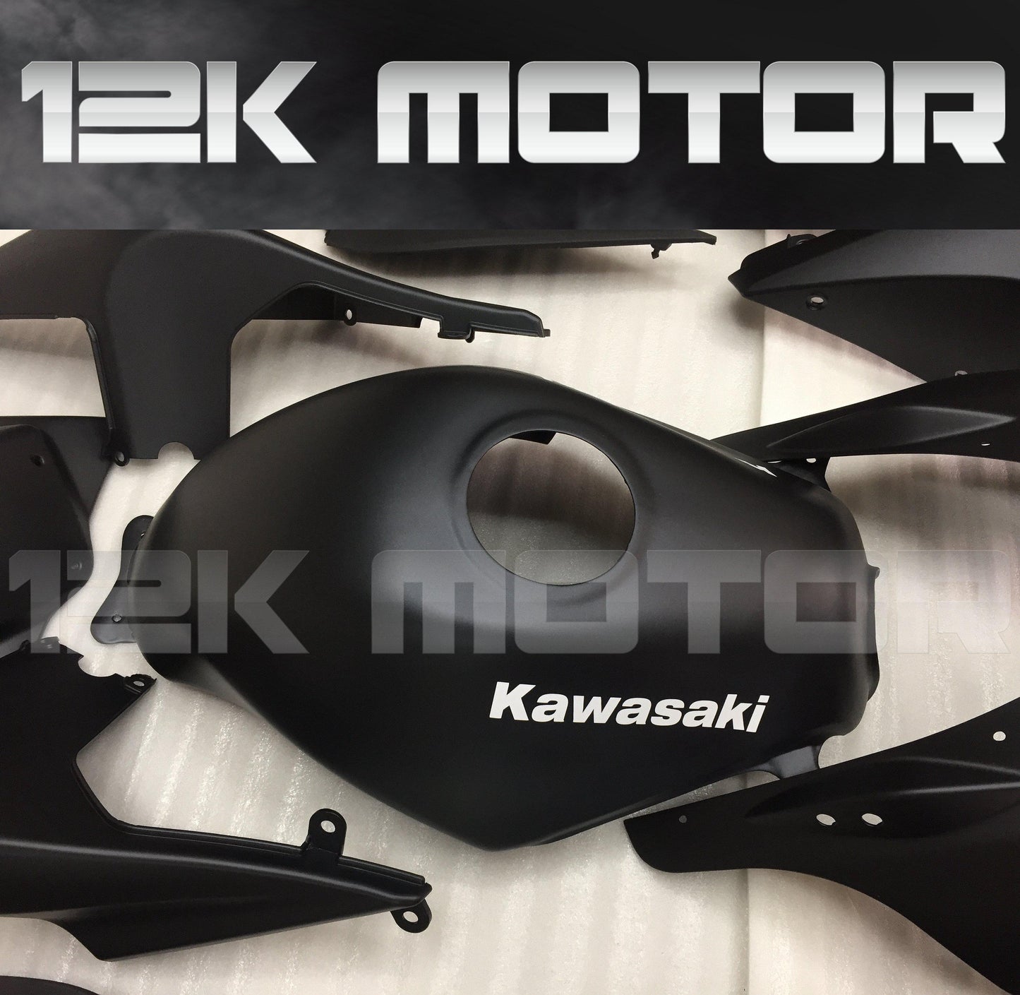 KAWASAKI Ninja 250 2008-2012 Matt Black Fairing | 12K MOTOR