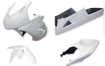 KAWASAKI NINJA250 2008-2012 FiberGlass Race Fairing | 12K MOTOR