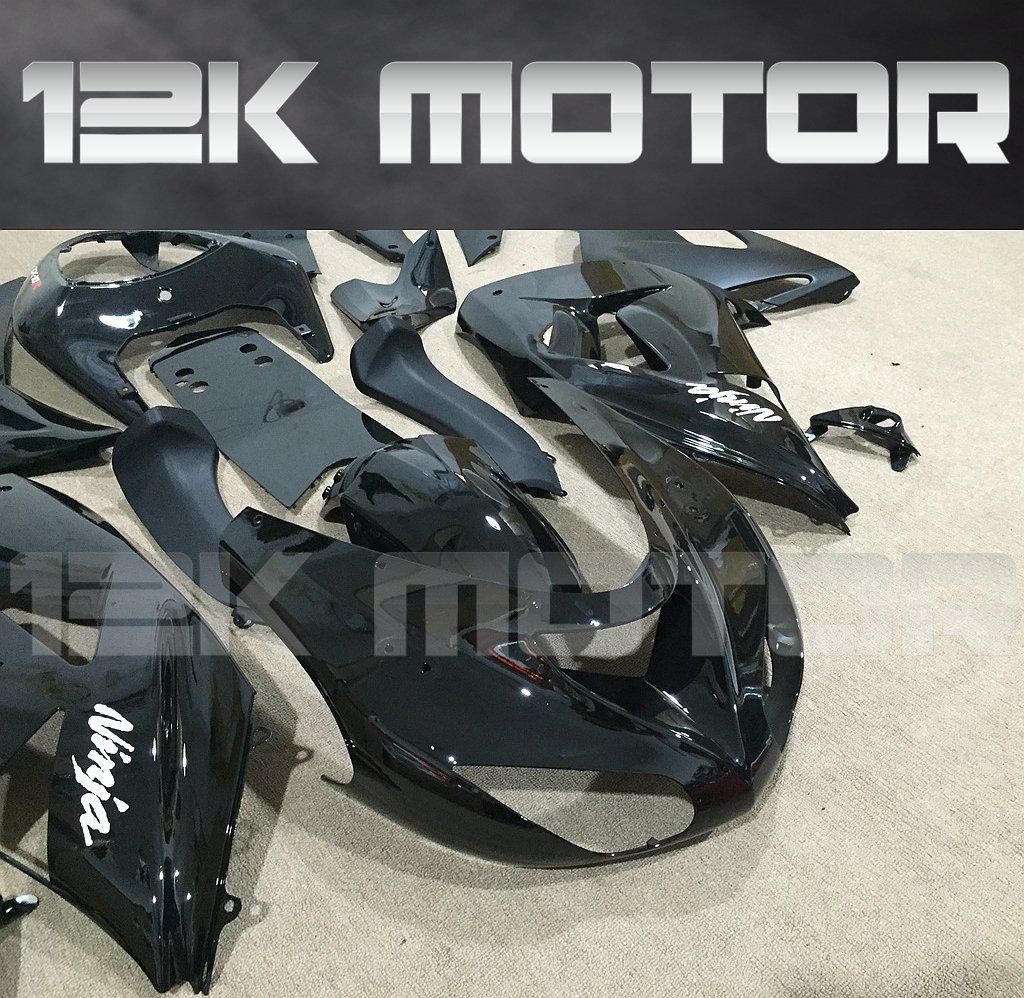 KAWASAKI ZX10R 2006 2007 Gloss Black Fairing | 12K MOTOR