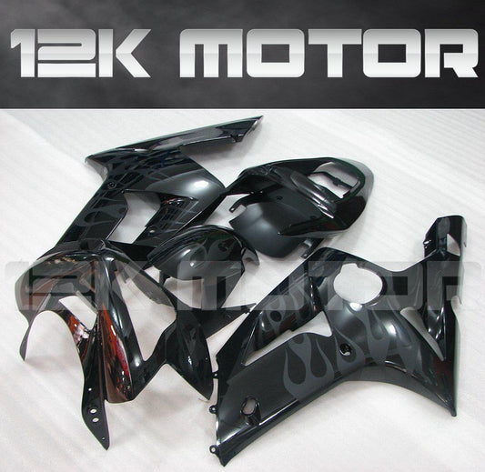 KAWASAKI ZX6R 2003 2004 Black Fairing | 12K MOTOR