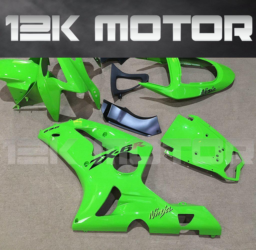 KAWASAKI ZX6R 2003 2004 Green Fairing | 12K MOTOR