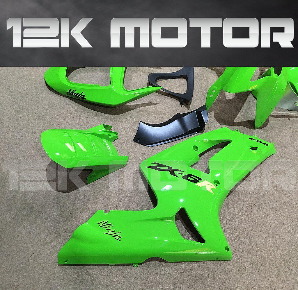 KAWASAKI ZX6R 2003 2004 Green Fairing | 12K MOTOR
