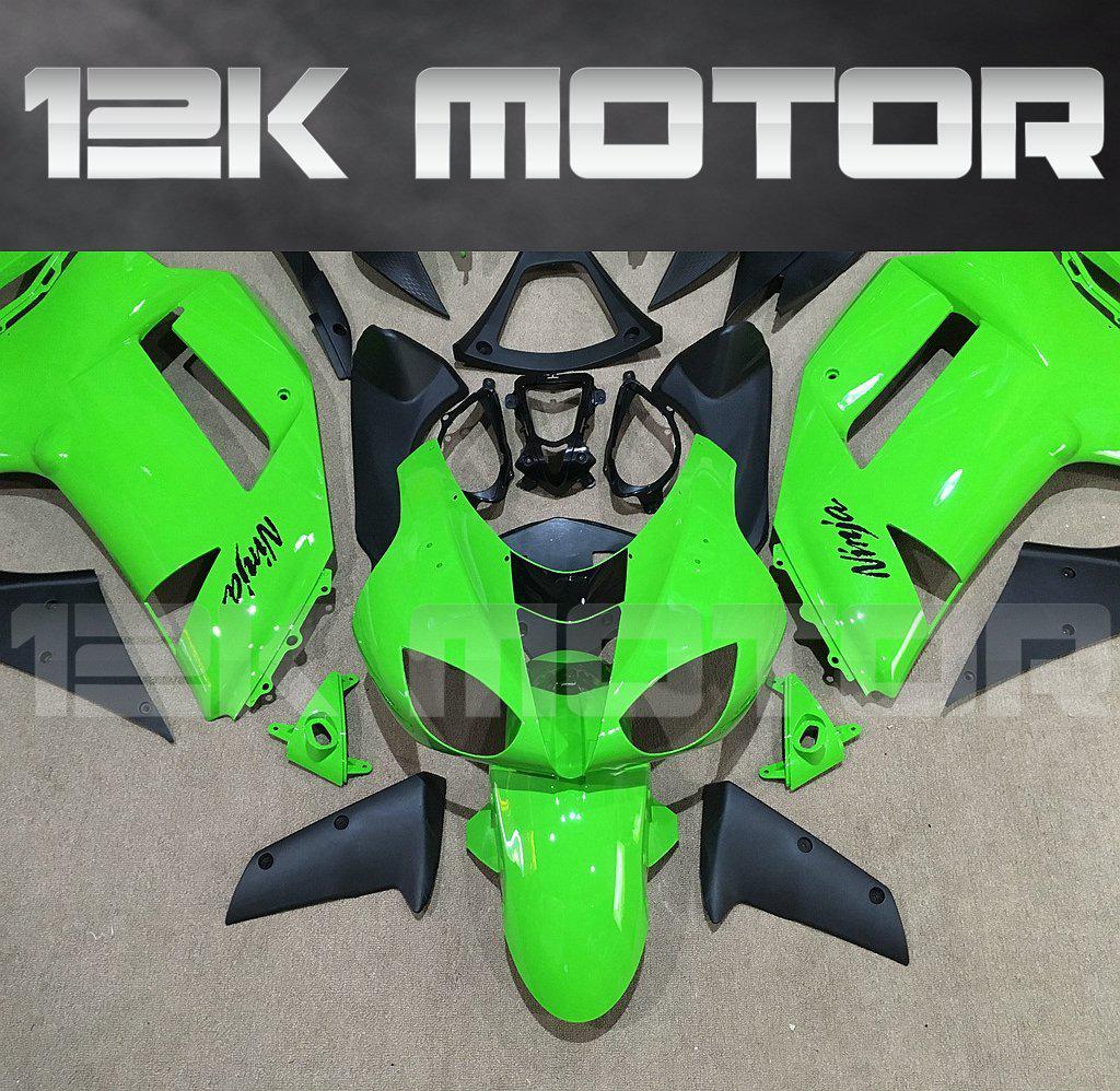 KAWASAKI ZX6R 2007 2008 Green Fairing | 12K MOTOR
