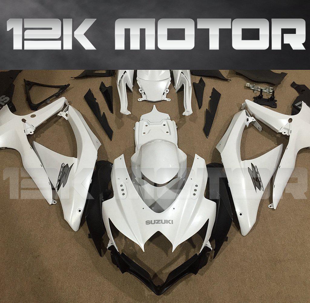 SUZUKI GSXR 600/750 2008-2010 Plain White Fairing | 12K MOTOR