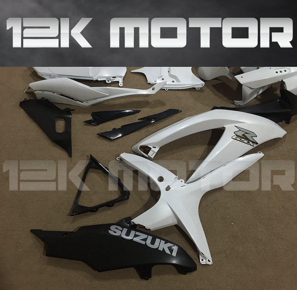 SUZUKI GSXR 600/750 2008-2010 Plain White Fairing | 12K MOTOR