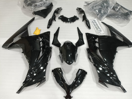---AU STOCKING---Fit KAWASAKI Ninja 300 Gloss Black Fairing kit
