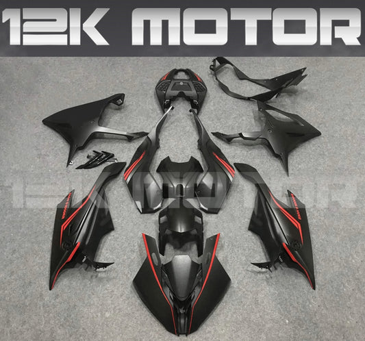 BMW S1000RR 2019-2022 Matt Black Red Fairing Kit