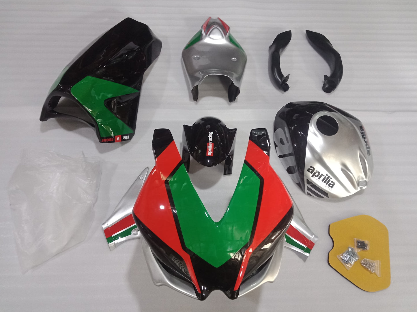 ---AU STOCKING--- Aprilia RSV4 Race Fairing Kit Fiberglass Track Fairing Set 2009-2014