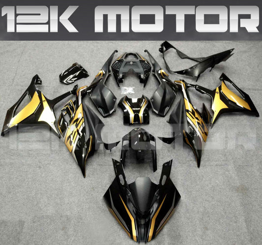 BMW S1000RR 2019-2022 Black Gold Fairing Kit