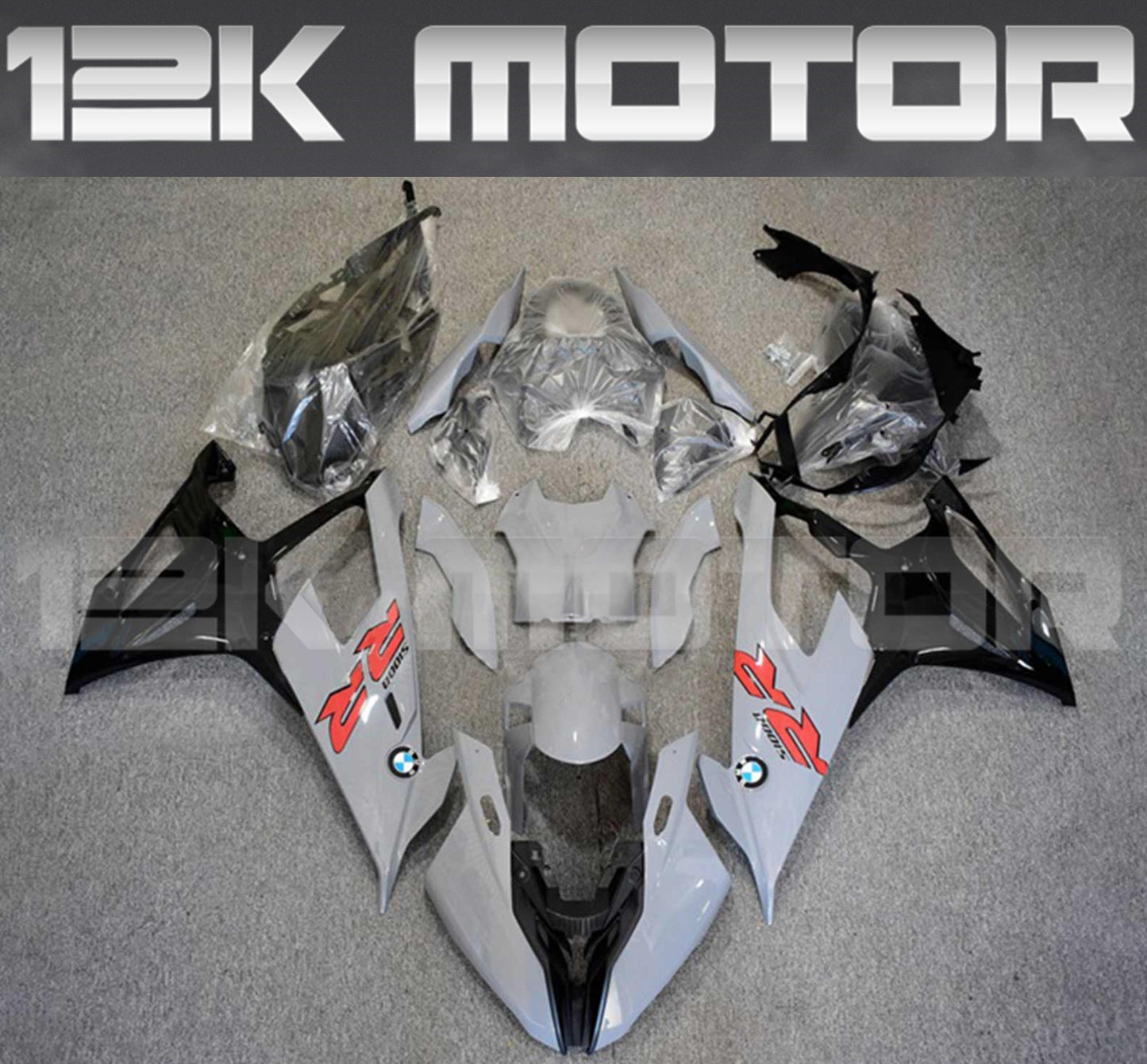 BMW S1000RR 2019-2022 Nardo Grey Fairing Kit