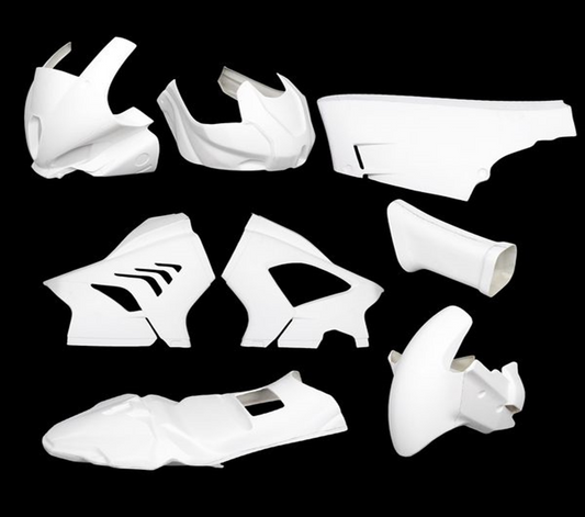 Unpainted BMW M1000RR 2023-2024 Fiberglass Race Fairing Kit
