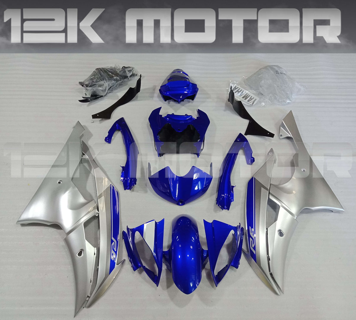 Blue Silver Fairing fit for Yamaha R6 2008-2016 Aftermarket Fairing Kits
