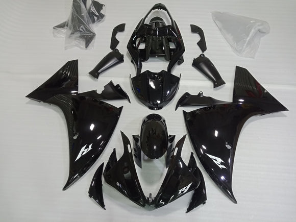 2009 - 2012 Gloss Black Fairing Kit For Yamaha R1