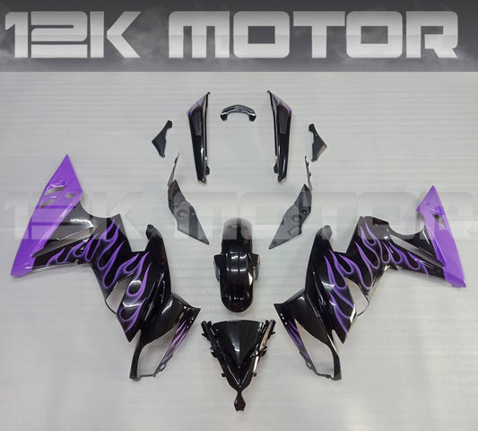 2009 - 2012 Purple Fairing Kit For Kawasaki Ninja 650 Fairing 01