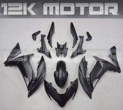 2017 - 2018 Matt Black Kawasaki Ninja 650 Fairing 06