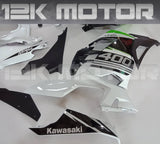 2018 - 2023 White Black Silver Fairing Kawasaki Ninja 400 - 03