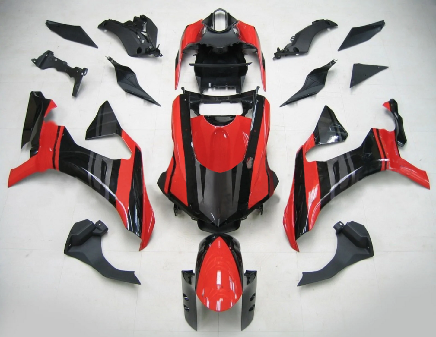2020 - 2022 Red Black Fairing Kit 01