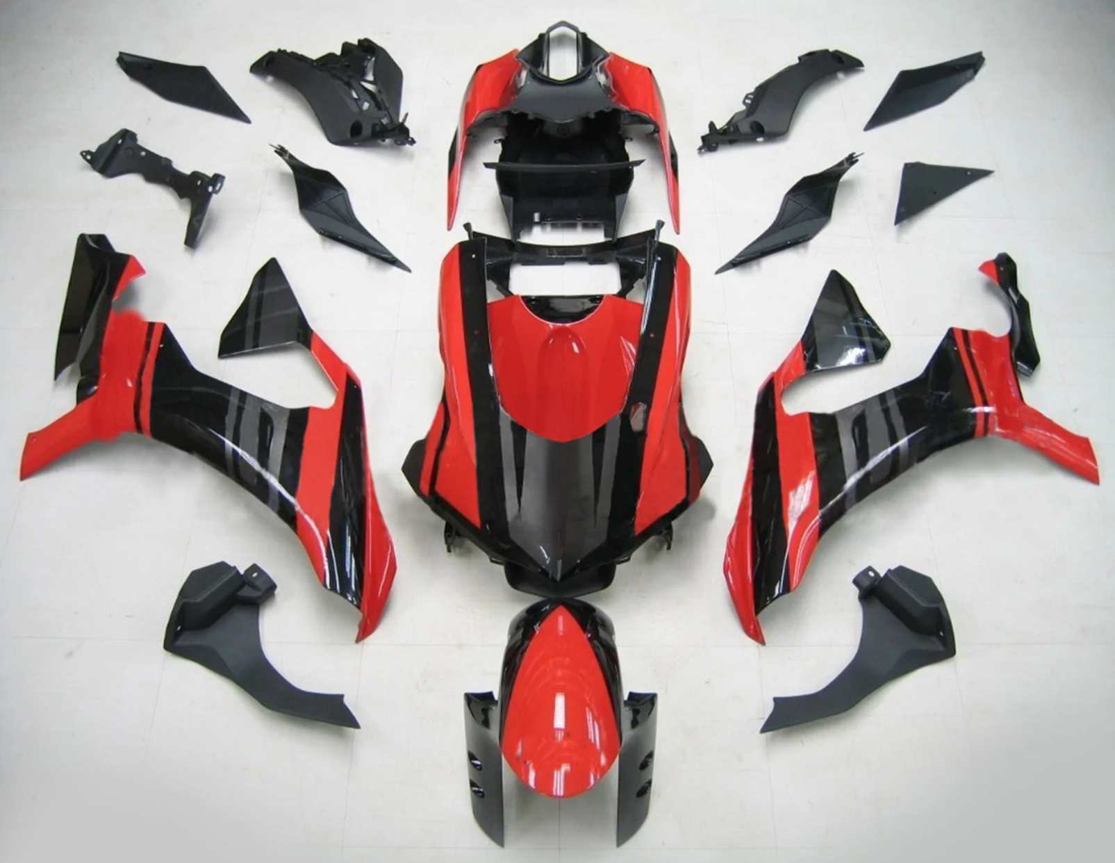 2020 - 2022 Red Black Fairing Kit 01
