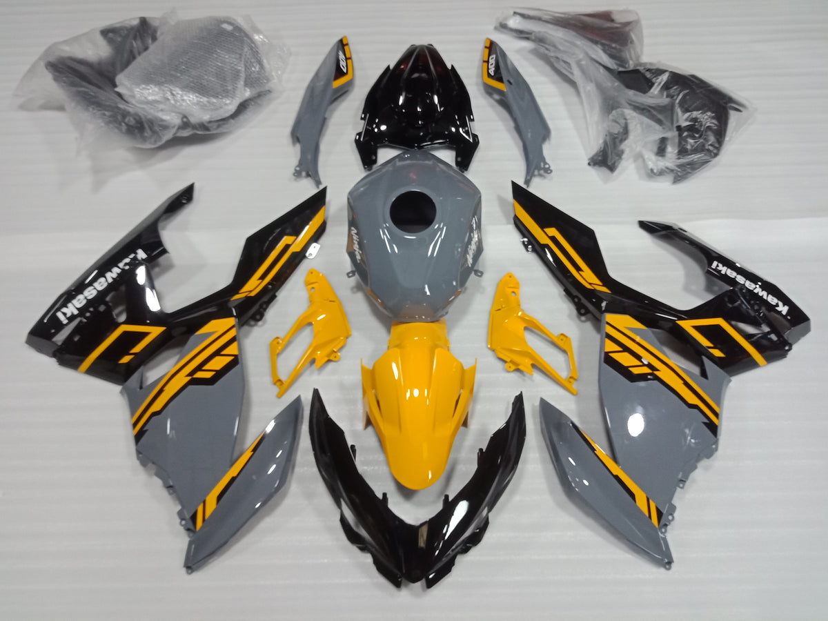 ---AUSTOCKING---Fit Kawasaki Ninja 400 Yellow Grey Fairing Kit With Tank cover