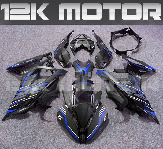 BMW S1000RR 2019-2022 Matt Black Blue Fairing Kit