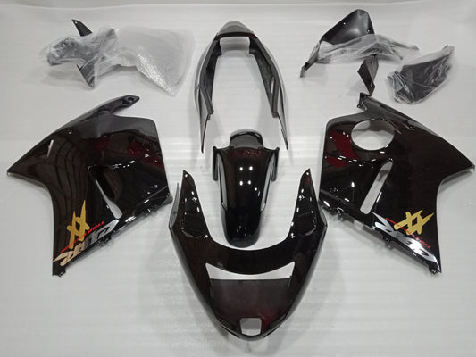 ---AU STOCKING---Black Gold Fairing Fit For Honda CBR1100XX BLACKBIRD