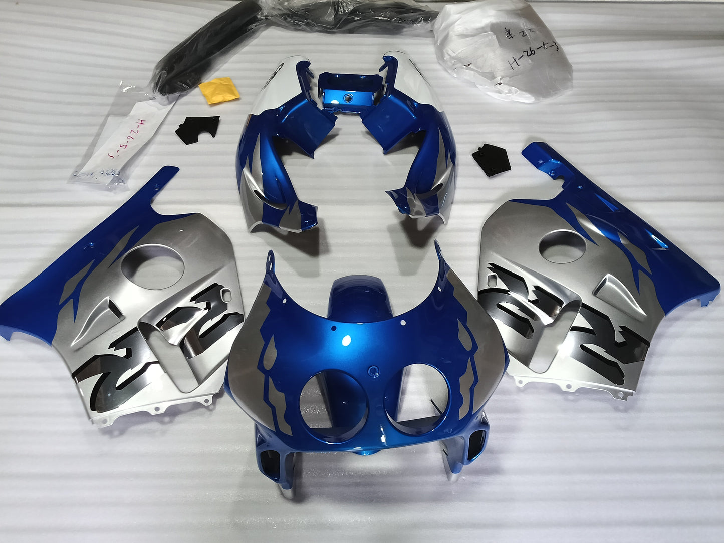 ---AU STOCKING---Fit Honda CBR250RR MC22 Fairing Kit Blue and Silver