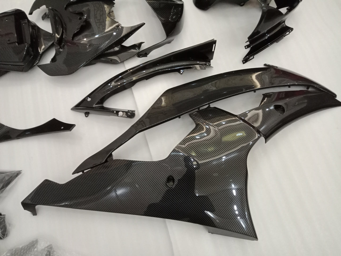 ---AU STOCKING--- Carbon Fiber Style Fairing Kit For Yamaha R6 2008-2016