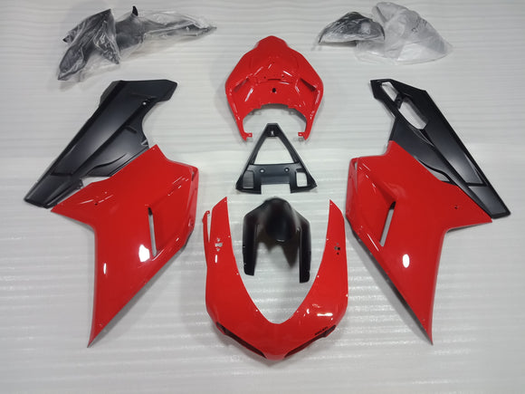 ---AU STOCKING--- Red Black Fairing Kit for Ducati 848 1098 1198