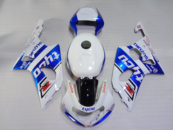 Blue and White Fairing fit for SUZUKI GSXR 1000  2000 2001 2002 Aftermarket Fairings Kit