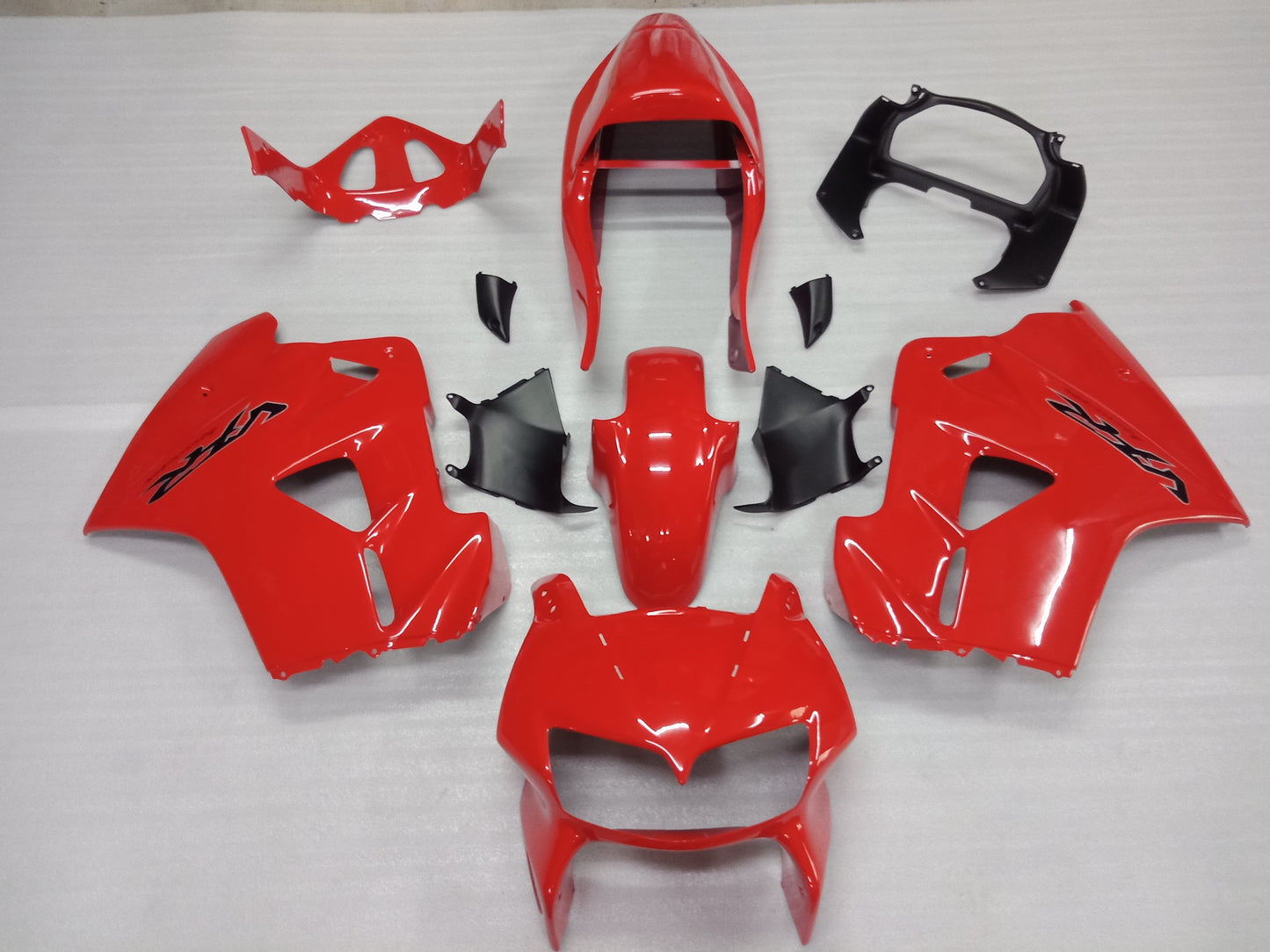 Red Fairing Kit Fit HONDA VFR800 1998-2001