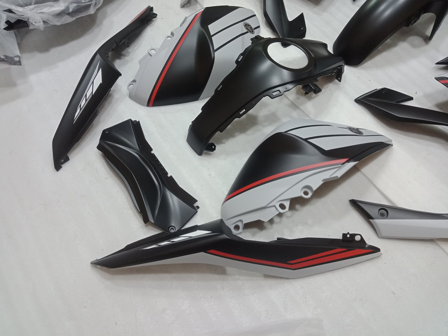 ---AU STOCKING--- MATT BLACK Fairing Kit For Yamaha R3 2015 2016 2017
