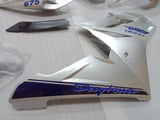 Triumph Daytona 675 Fairing Kit 2009-2012 Silver Blue