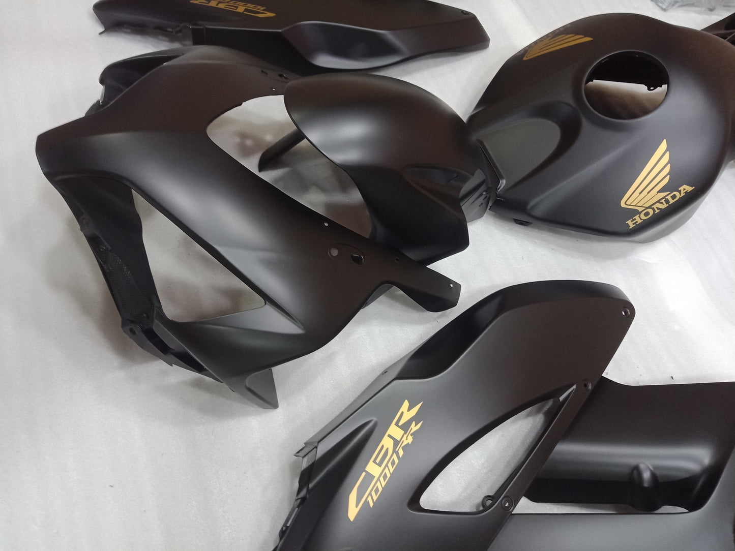 Matt Black Gold Fairing Kit Fit For HONDA CBR1000RR 2004 2005