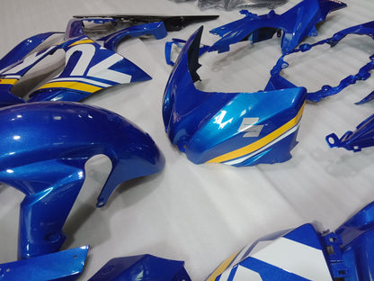 ---AU STOCKING---Fit Suzuki GSXR GSX-R 1000 2009 - 2016 Blue Design Fairing Kit