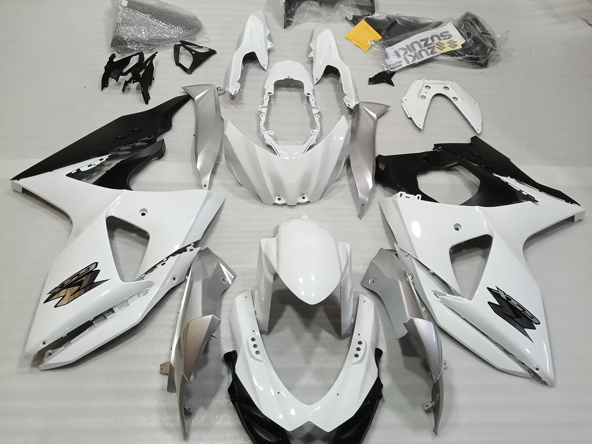 ---AU STOCKING---White Silver Fairing Kit For Suzuki GSXR GSX-R 1000 2009 - 2016