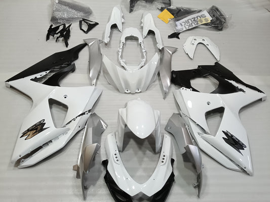 ---AU STOCKING---White Silver Fairing Kit For Suzuki GSXR GSX-R 1000 2009 - 2016