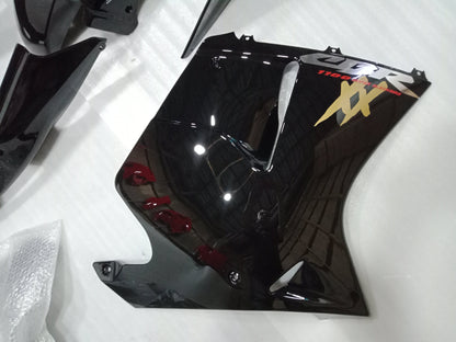 ---AU STOCKING---Black Gold Fairing Fit For Honda CBR1100XX BLACKBIRD